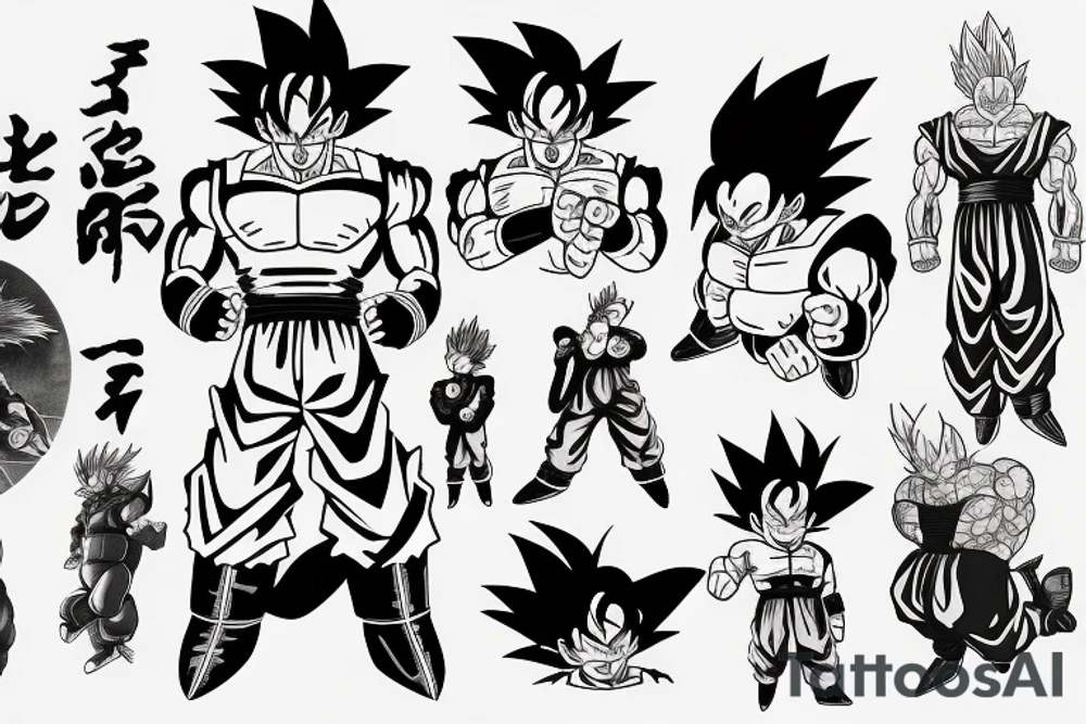 Dragon ball tattoo idea