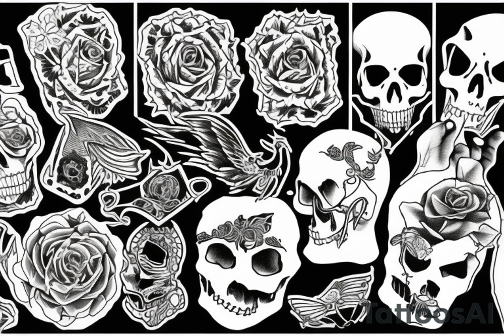 lonely death vibing tattoo idea