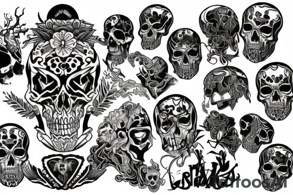 death vibing tattoo idea