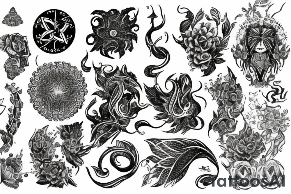 psychedelic tattoo idea