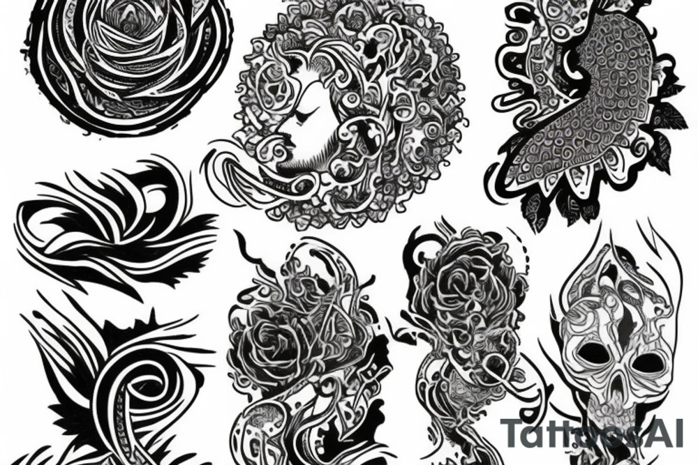 psychedelic tattoo idea