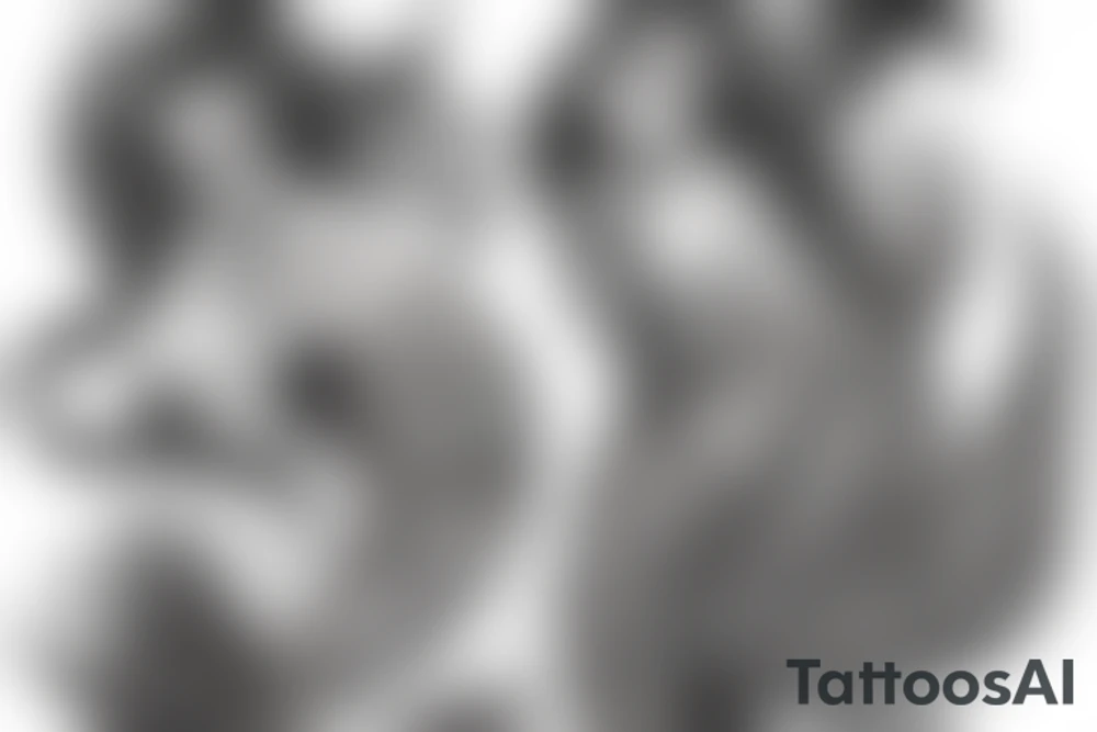 siren mermaid tattoo idea