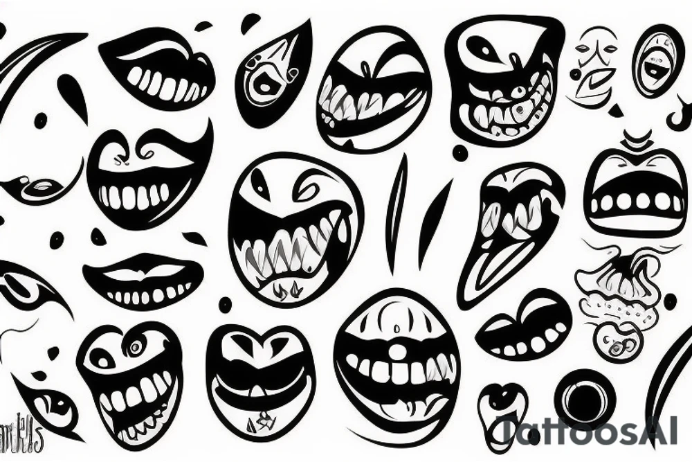 tooth tattoo idea