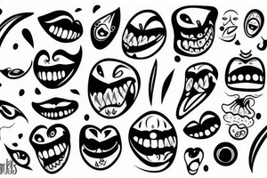 tooth tattoo idea