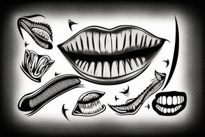tooth tattoo idea