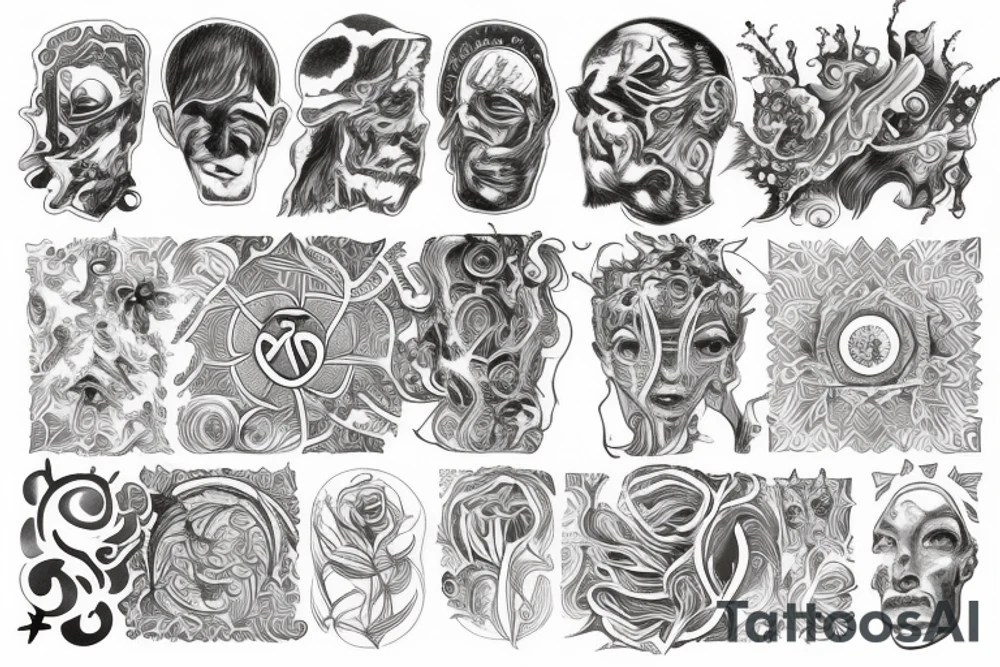 Purpose of human and oneness with universe tattoo idea