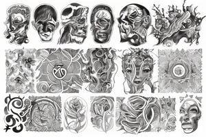 Purpose of human and oneness with universe tattoo idea