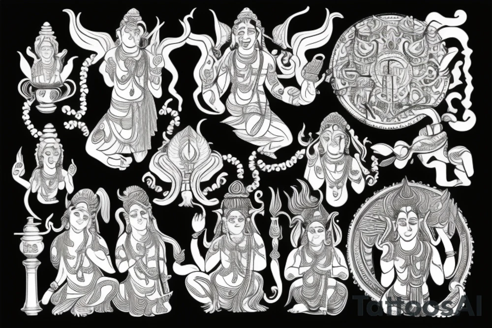 Lord Shiva and salvation tattoo idea