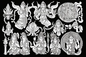 Lord Shiva and salvation tattoo idea
