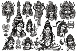 Lord Shiva and salvation tattoo idea