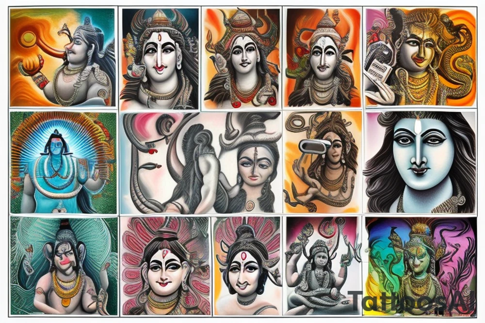 Lord Shiva and salvation tattoo idea