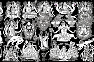 Lord Shiva and salvation tattoo idea