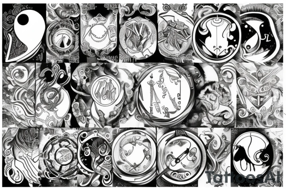 libra capricorn virgo tattoo idea