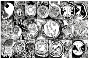 libra capricorn virgo tattoo idea