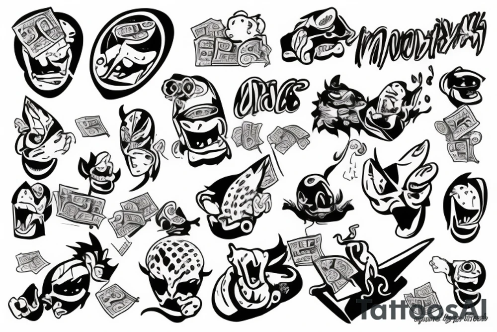 Money tattoo idea