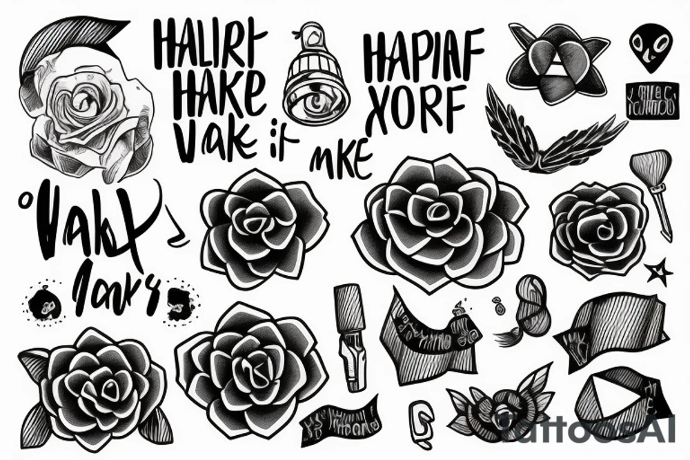 Half a a world that connects to doing what make you happy tattoo idea