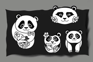 Earth that looks like a panda tattoo idea
