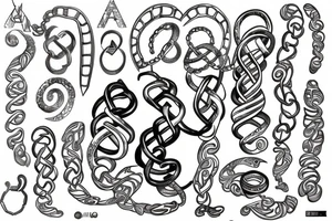 DNA chain mixed with infinity symbol tattoo idea