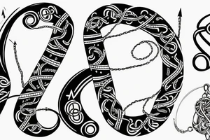 DNA chain mixed with infinity symbol tattoo idea