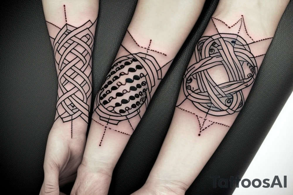 DNA chain mixed with infinity symbol tattoo idea