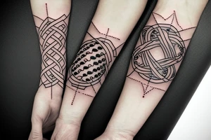 DNA chain mixed with infinity symbol tattoo idea