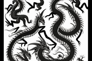 feminine dragon tattoo idea