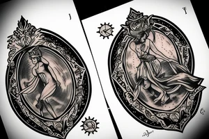 gemini tarot card tattoo idea