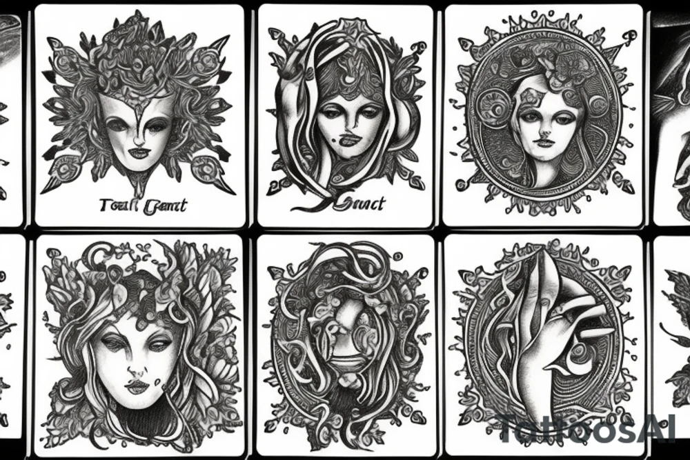 gemini tarot card tattoo idea