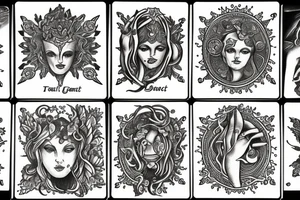 gemini tarot card tattoo idea