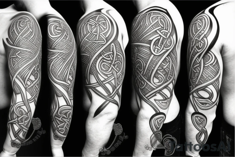 Celtic fatherhood knot tattoo idea