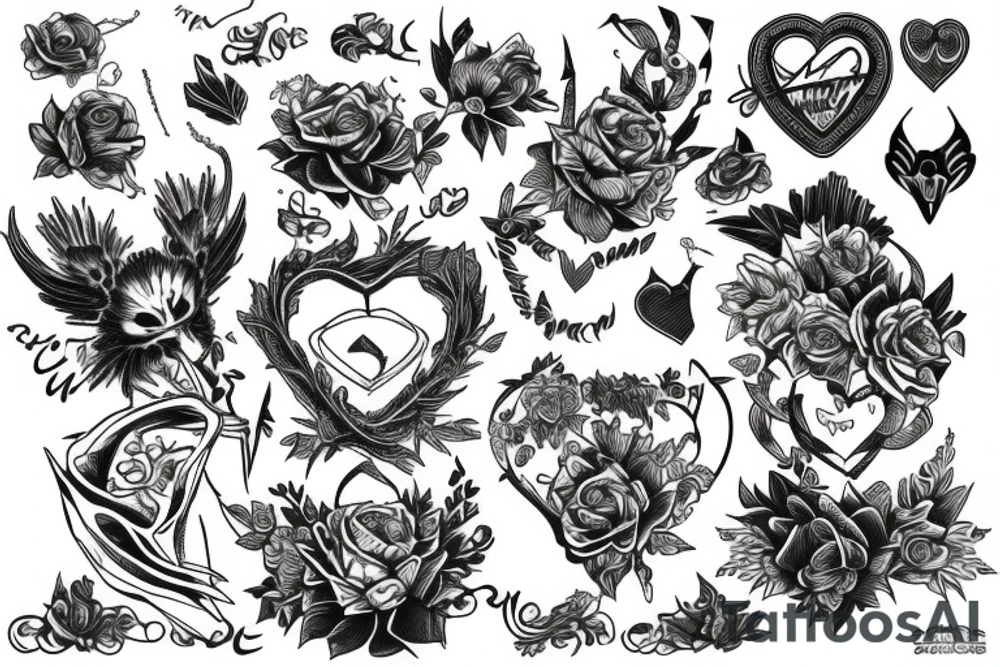 Amor y trueno tattoo idea