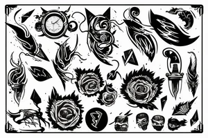 Lightning strike tattoo idea