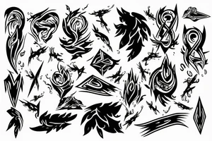 Lightning strike tattoo idea