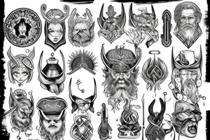 Odin and frøya guiding your way tattoo idea