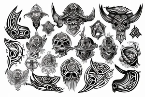 viking compas tattoo idea