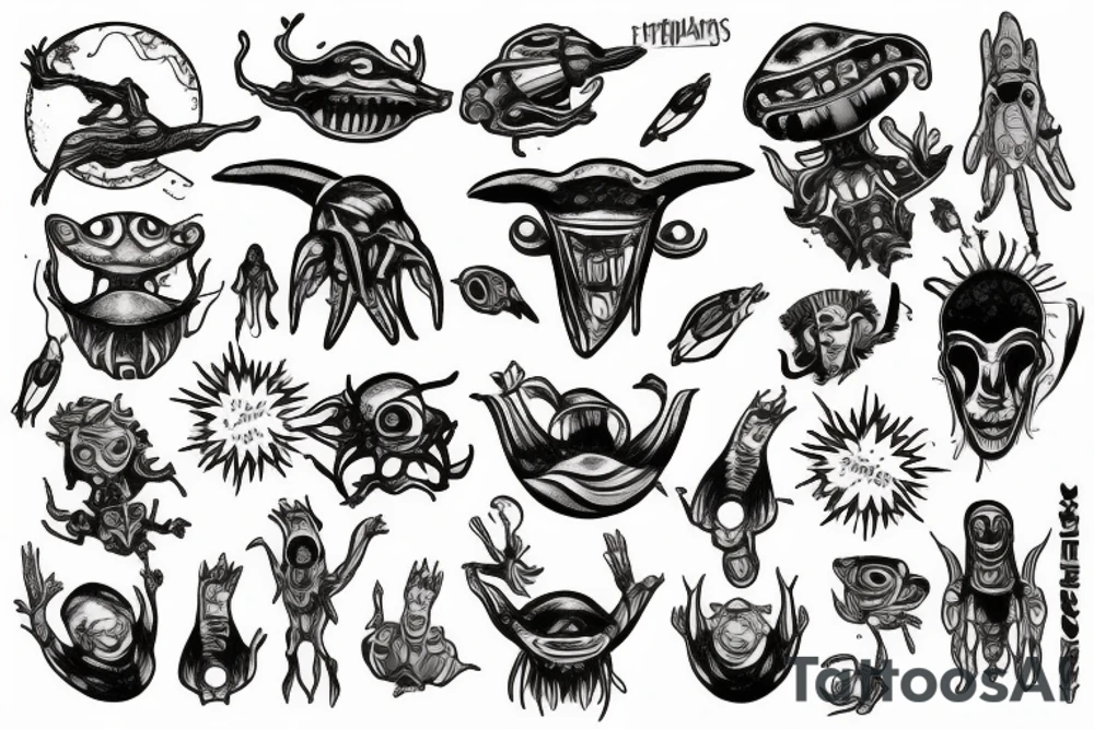 Aliens abducted me before tattoo idea