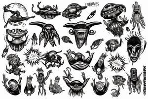 Aliens abducted me before tattoo idea