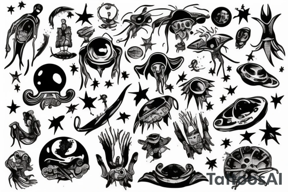 Aliens abducted me before tattoo idea