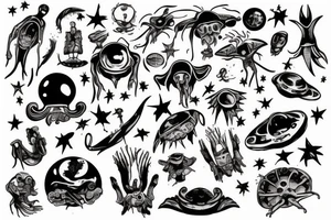 Aliens abducted me before tattoo idea