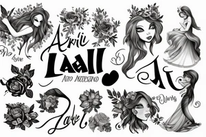 my children names
Ariel
Lavie
Aria tattoo idea