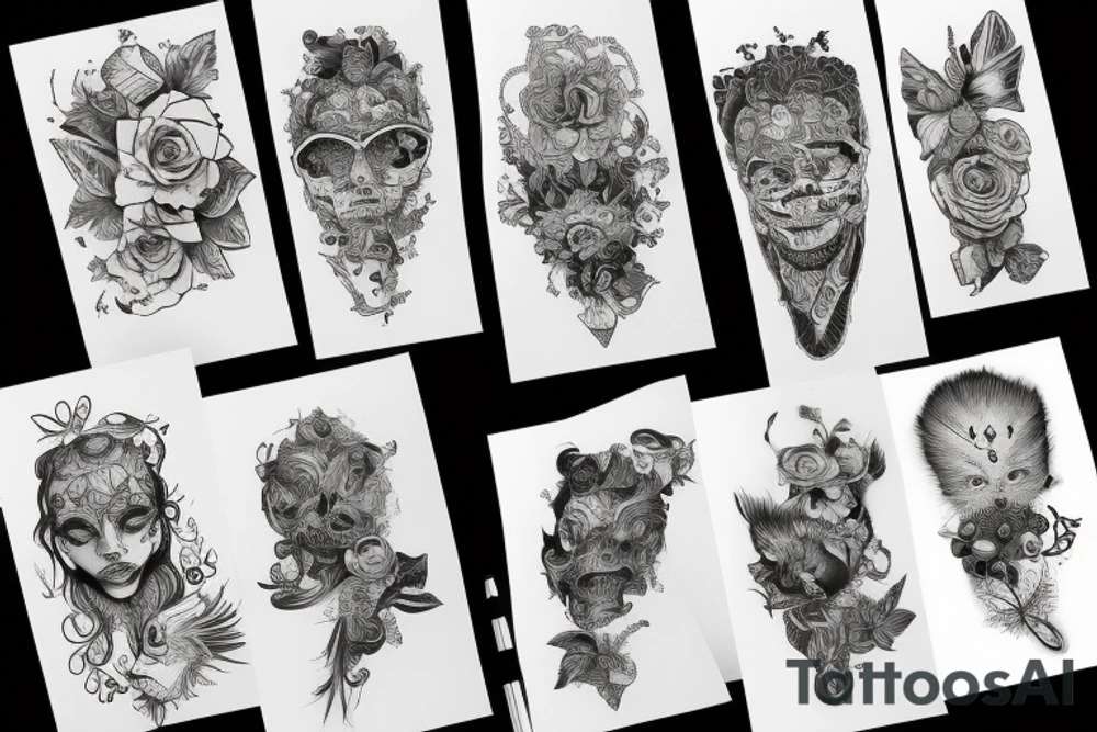 wilk wychodzący z lasu tattoo idea