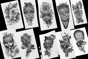 wilk wychodzący z lasu tattoo idea