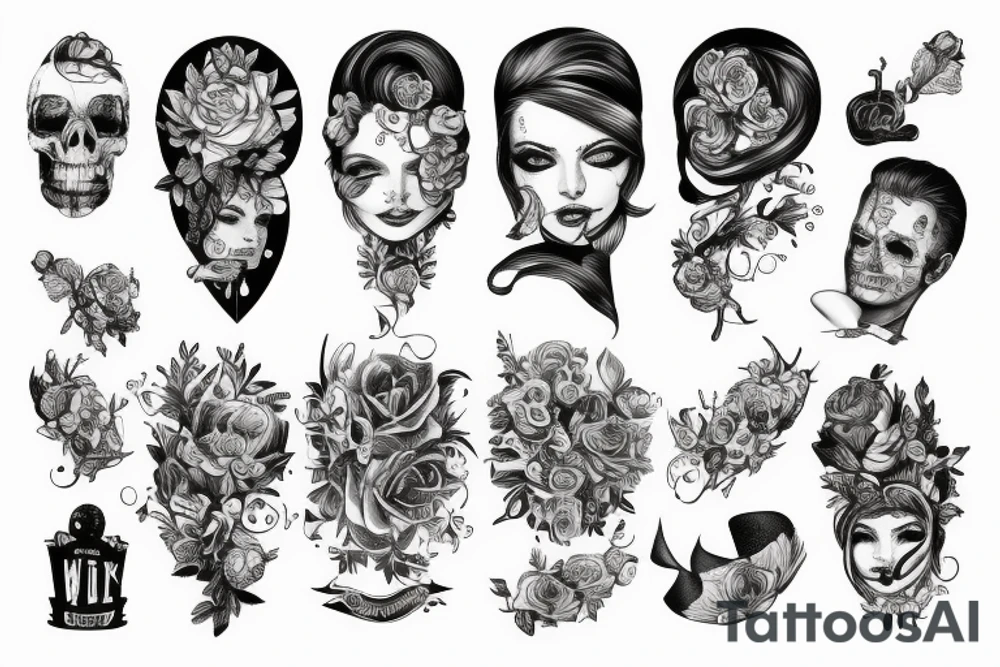 wilk wychodzący z lasu tattoo idea