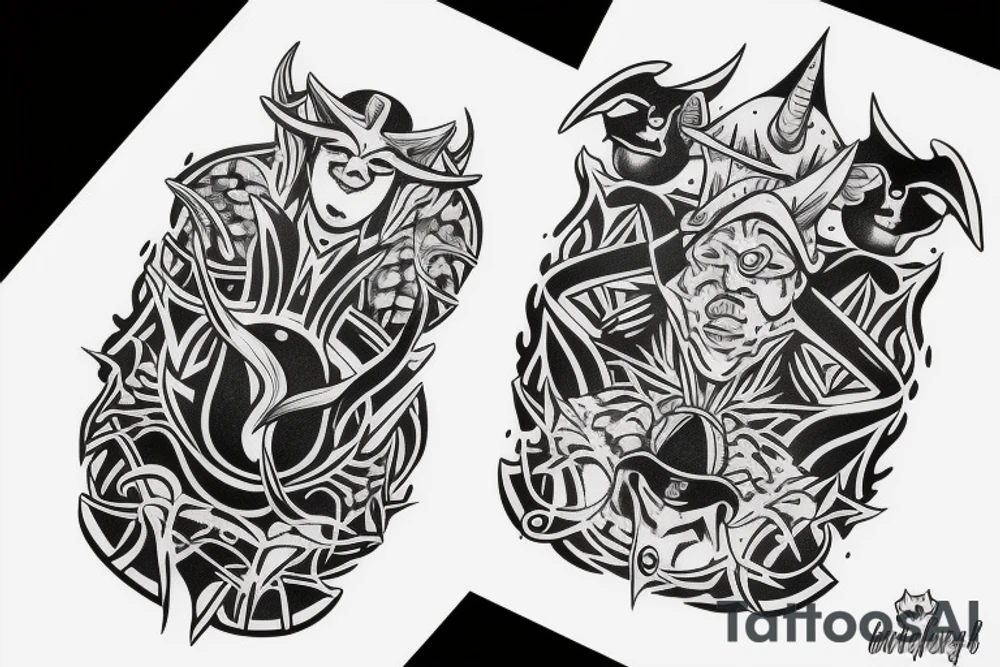 2 dice with one being a devil and one being an angel tattoo idea 2 dice with one being a devil and one being an angel tattoo idea