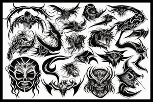 Demon, scary tattoo idea
