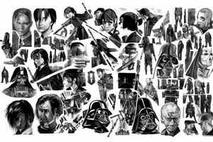Levi ackerman star wars tattoo idea