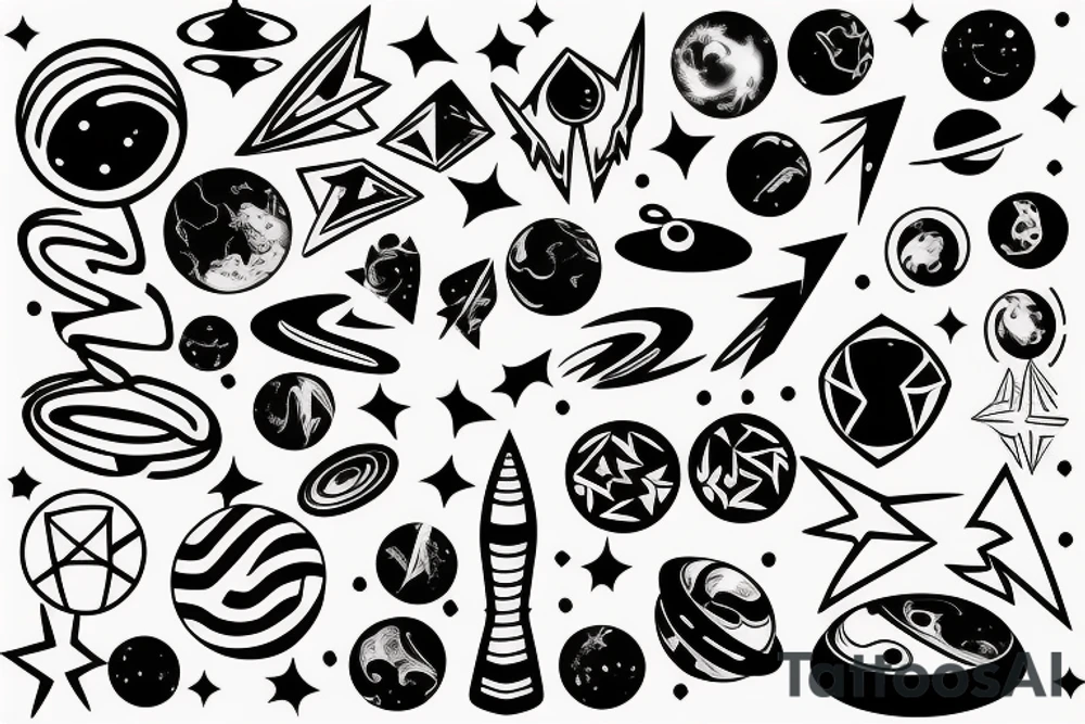 Space tattoo idea