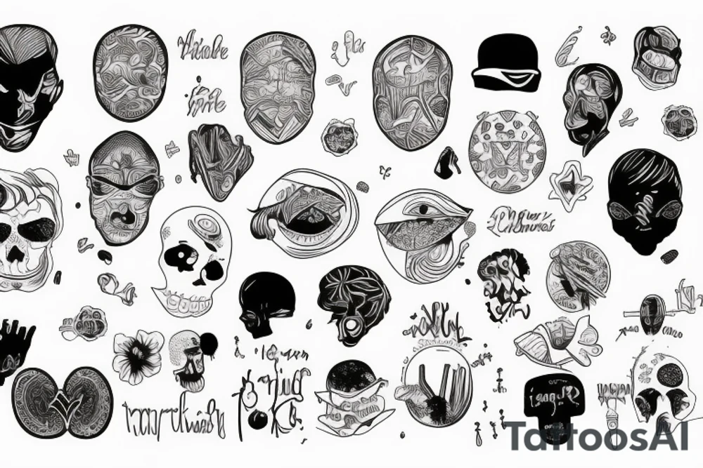 Too many Thoughts in mind tattoo idea