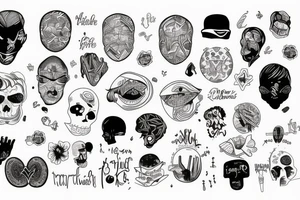 Too many Thoughts in mind tattoo idea