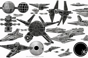 death star, x wing, tie fighter tattoo idea